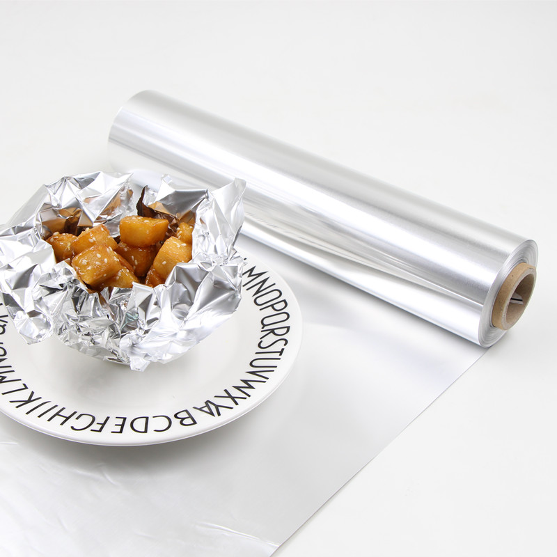 catering foil roll and food