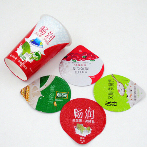 die cut aluminiumlids for yogurt